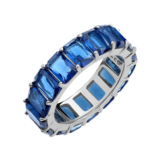 Кольцо серебряное B20557-R-bl1