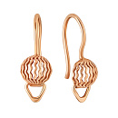 Серьги золотые 30080000 | Серьги золотые 30080000 купить по цене 16579 руб. в ювелирном магазине ⭐️ «Золотая Подкова»