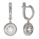 Серьги серебряные 1038862-01210 | Серьги серебряные 1038862-01210 купить по цене 3910 руб. в ювелирном магазине ⭐️ «Золотая Подкова»