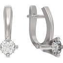 Серьги серебряные 1035952-01210 | Серьги серебряные 1035952-01210 купить по цене 8203 руб. в ювелирном магазине ⭐️ «Золотая Подкова»