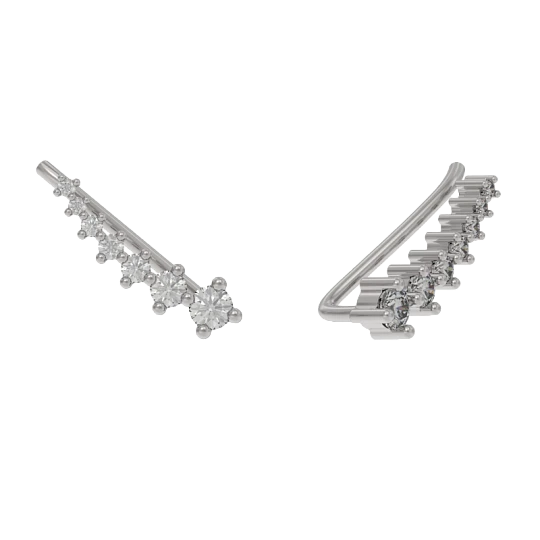 Серьги серебряные 1042042-01110 | Зажимы серьги купить по выгодной цене в ювелирном магазине ⭐️ «Золотая Подкова»