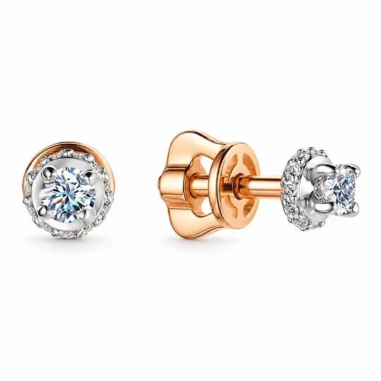 Серьги из золота с бриллиантами