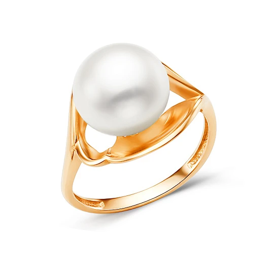 Кольцо золотое 11802608 | Кольца с жемчугом купить по выгодной цене в ювелирном магазине ⭐️ «Золотая Подкова»
