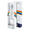 Ложка Ag 1181ЛЖ05806 с черн. Зайка | Ложка Ag 1181ЛЖ05806 с черн. Зайка купить по цене 7472 руб. в ювелирном магазине ⭐️ «Золотая Подкова»