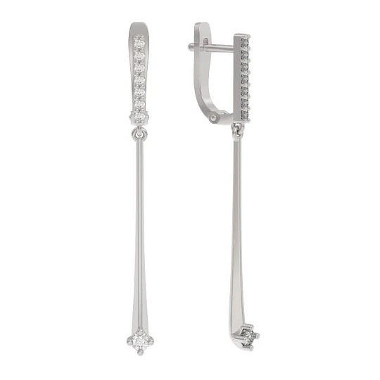 Серьги серебряные 1039282-01110 | Серьги купить по доступной цене в ювелирном магазине «Золотая Подкова»