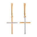 Серьги золотые 024892-1102 | Серьги золотые 024892-1102 купить по цене 33307 руб. в ювелирном магазине ⭐️ «Золотая Подкова»