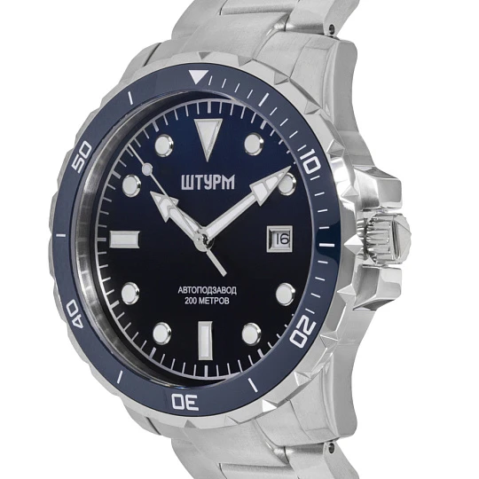 Часы "Штурм" 75983372кк механические, муж. | Часы купить по выгодной цене в ювелирном магазине ⭐️ «Золотая Подкова»