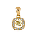 Подвеска серебряная E13RC0156-Y-ye поз. | Подвеска серебряная E13RC0156-Y-ye поз. купить по цене 604 руб. в ювелирном магазине ⭐️ «Золотая Подкова»