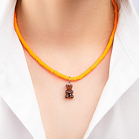 Колье стальное Ru4or-B02Nbr-Rd | Ювелирные изделия в сети Золотая Подкова