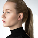 Серьги золотые 930486Л.Цаворит