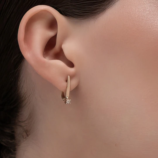 Серьги золотые 26015-100