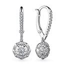 Серьги золотые 24412-200 | Серьги золотые 24412-200 купить по цене 119622 руб. в ювелирном магазине ⭐️ «Золотая Подкова»