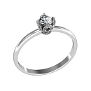 Кольцо серебряное 281186 | Кольцо серебряное 281186 купить по цене 640 руб. в ювелирном магазине ⭐️ «Золотая Подкова»