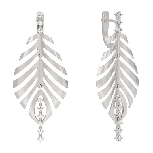 Серьги серебряные 1052812-01110 | Серебряные серьги купить по выгодной цене в ювелирном магазине ⭐️ «Золотая Подкова»