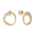 Серьги золотые 1051732-11110 | Серьги золотые 1051732-11110 купить по цене 36653 руб. в ювелирном магазине ⭐️ «Золотая Подкова»