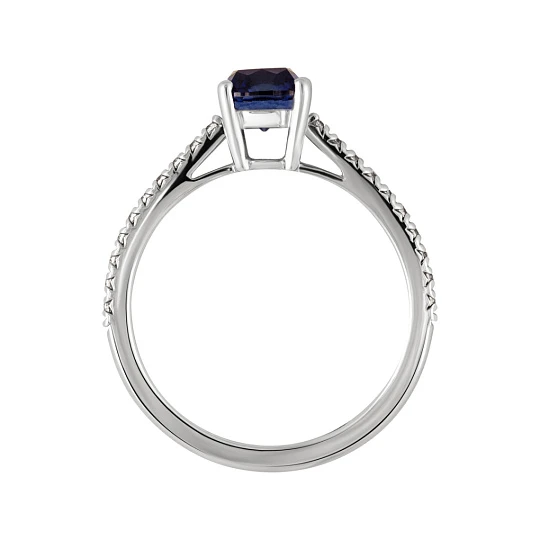 Кольцо золотое 920484Б.Гт.С. | Кольца с сапфиром купить по выгодной цене в ювелирном магазине ⭐️ «Золотая Подкова»