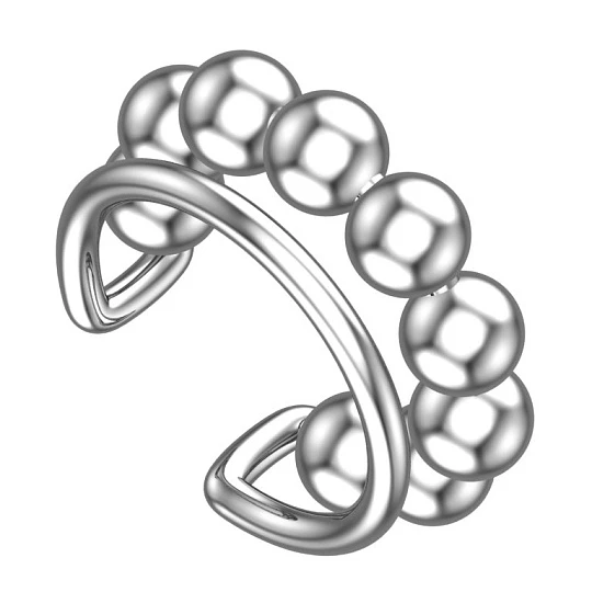 Серьги серебряные 0201519-00245 | Каффы серьги купить по выгодной цене в ювелирном магазине ⭐️ «Золотая Подкова»