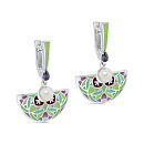 Серьги серебряные 12-718-1501 | Серьги серебряные 12-718-1501 купить по цене 8423 руб. в ювелирном магазине ⭐️ «Золотая Подкова»