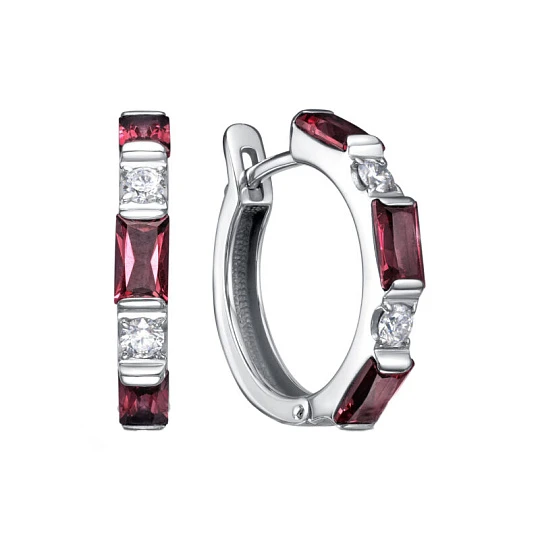 Серьги золотые 12-11995-2100 | Серьги с родолитом купить по выгодной цене в ювелирном магазине ⭐️ «Золотая Подкова» Серьги золотые 12-11995-2100 | Серьги с родолитом купить по выгодной цене в ювелирном магазине ⭐️ «Золотая Подкова»