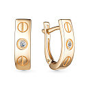 Серьги золотые 25775-100 | Серьги золотые 25775-100 купить по цене 105862 руб. в ювелирном магазине ⭐️ «Золотая Подкова»