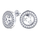 Серьги серебряные 6101604-00775 | Серьги серебряные 6101604-00775 купить по цене 2435 руб. в ювелирном магазине ⭐️ «Золотая Подкова»