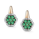 Серьги золотые 25977-101 | Серьги золотые 25977-101 купить по цене 162060 руб. в ювелирном магазине ⭐️ «Золотая Подкова»