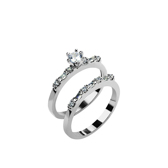 Кольцо серебряное FYR4570 | Серебряные кольца купить по выгодной цене в ювелирном магазине ⭐️ «Золотая Подкова»