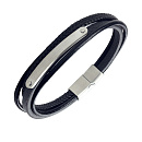 Браслет стальной AS-BR042-bk | Браслет стальной AS-BR042-bk купить по цене 2510 руб. в ювелирном магазине ⭐️ «Золотая Подкова»