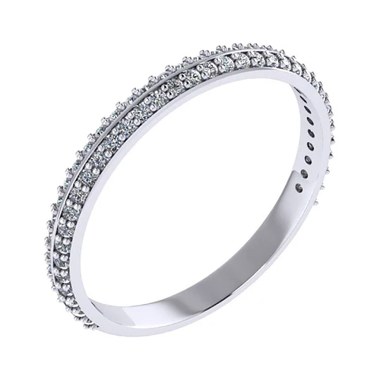 Кольцо серебряное 0101392-00775 | Кольца дорожка купить по выгодной цене в ювелирном магазине ⭐️ «Золотая Подкова»