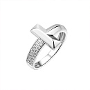 Кольцо серебряное CZ-R05135-X-W-X-X-W | Кольцо серебряное CZ-R05135-X-W-X-X-W купить по цене 5956 руб. в ювелирном магазине ⭐️ «Золотая Подкова»