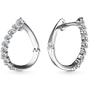 Серьги золотые 25214-200 | Серьги золотые 25214-200 купить по цене 154380 руб. в ювелирном магазине ⭐️ «Золотая Подкова»