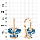 Серьги золотые С135-211М2 | Серьги золотые С135-211М2 купить по цене 24870 руб. в ювелирном магазине ⭐️ «Золотая Подкова»