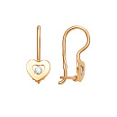 Серьги золотые 015592-1110 | Серьги золотые 015592-1110 купить по цене 18360 руб. в ювелирном магазине ⭐️ «Золотая Подкова»