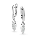 Серьги золотые 27172-200 | Серьги золотые 27172-200 купить по цене 91032 руб. в ювелирном магазине ⭐️ «Золотая Подкова»