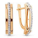 Серьги золотые 026882-1102 | Серьги золотые 026882-1102 купить по цене 65025 руб. в ювелирном магазине ⭐️ «Золотая Подкова»