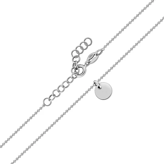 Цепь серебряная 0382R02504L45 | Серебряные цепи купить по выгодной цене в ювелирном магазине ⭐️ «Золотая Подкова»