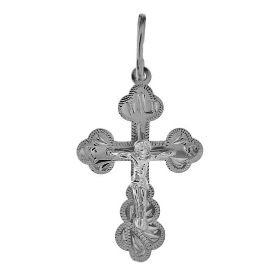 Подвеска серебряная 810-00040-01-00-00-02 | Кресты православные подвески и кулоны купить по выгодной цене в ювелирном магазине ⭐️ «Золотая Подкова»