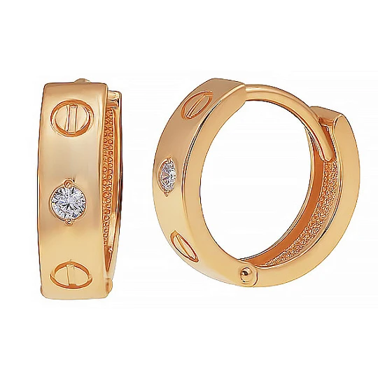 Серьги золотые 803-02390-10-00-20-00 | Конго серьги купить по выгодной цене в ювелирном магазине ⭐️ «Золотая Подкова»