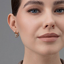 Серьги золотые 26204-100 | Серьги золотые 26204-100 купить по цене 188977 руб. в ювелирном магазине ⭐️ «Золотая Подкова»