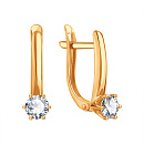 Серьги золотые Т10202Г169 | Серьги золотые Т10202Г169 купить по цене 48510 руб. в ювелирном магазине ⭐️ «Золотая Подкова»