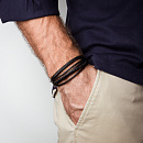 Браслет стальной AS-BR053-bkAg | Браслет стальной AS-BR053-bkAg купить по цене 3240 руб. в ювелирном магазине ⭐️ «Золотая Подкова»