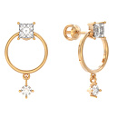 Серьги золотые 1051742-11210 | Серьги золотые 1051742-11210 купить по цене 44752 руб. в ювелирном магазине ⭐️ «Золотая Подкова»