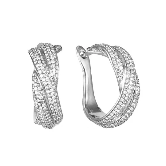 Серьги из золота с бриллиантами