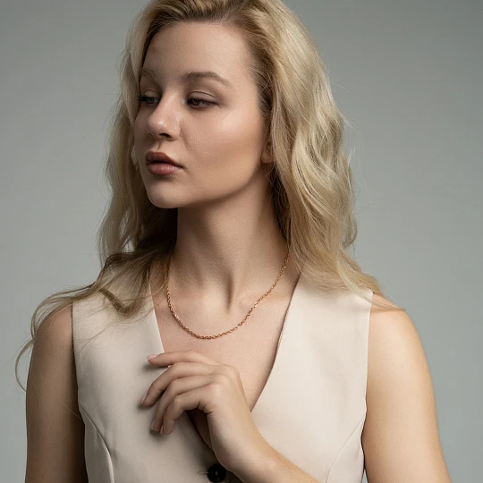 Цепь золотая НЦ 12-206ПГ | Золотые цепи купить по выгодной цене в ювелирном магазине ⭐️ «Золотая Подкова»