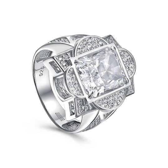 Кольцо серебряное 11-792-21500 | Женские серебряные кольца купить по выгодной цене в ювелирном магазине ⭐️ «Золотая Подкова»