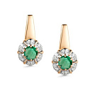 Серьги золотые 25939-101 | Серьги золотые 25939-101 купить по цене 119367 руб. в ювелирном магазине ⭐️ «Золотая Подкова»