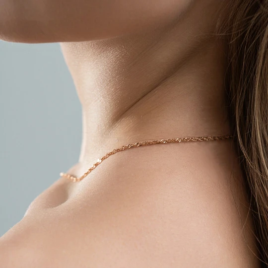 Цепь золотая ЦПН20412035 | Цепи купить по выгодной цене в ювелирном магазине ⭐️ «Золотая Подкова»