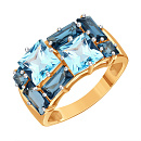 Кольцо золотое Т14101Б835 | Кольцо золотое Т14101Б835 купить по цене 102825 руб. в ювелирном магазине ⭐️ «Золотая Подкова»