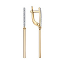 Серьги золотые 9180705 | Серьги золотые 9180705 купить по цене 28575 руб. в ювелирном магазине ⭐️ «Золотая Подкова»