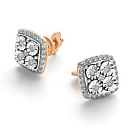 Серьги золотые 26016-100 | Серьги золотые 26016-100 купить по цене 83130 руб. в ювелирном магазине ⭐️ «Золотая Подкова»